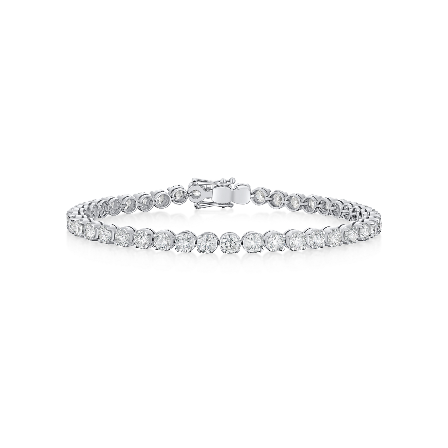 8.00cts Diamond Line Platinum Bracelet