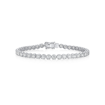 8.00cts Diamond Line Platinum Bracelet