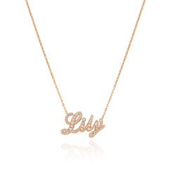 Lily 18ct Rose Gold Diamond-Set Pendant