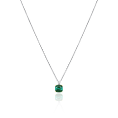 1.48cts Lagoon Tourmaline and Diamond Pendant