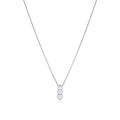 0.66ct Graduated Round Brilliant Cut Diamond Pendant