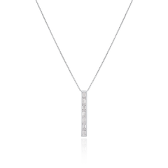 1.33cts Baguette Diamond Bar Pendant