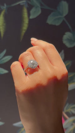 Round Brilliant-Cut Cluster Ravello Ring