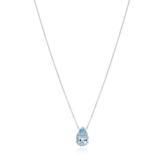 1.80cts Pear-Shape Aquamarine Superfine Pendant
