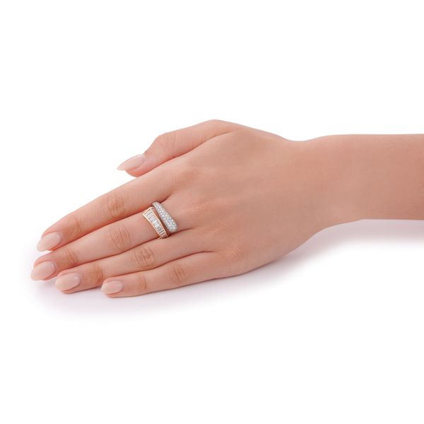 Infinity Collection 18ct Rose Gold and Platinum Mini Zoë Ring