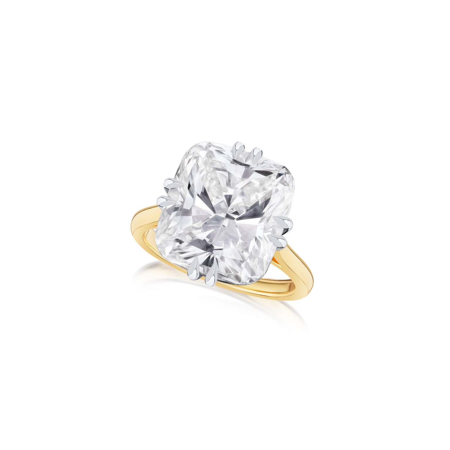 10.32cts Cushion Cut Diamond Solitaire Ring