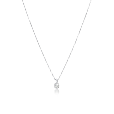 0.40cts Old Cushion-Cut Diamond Pendant
