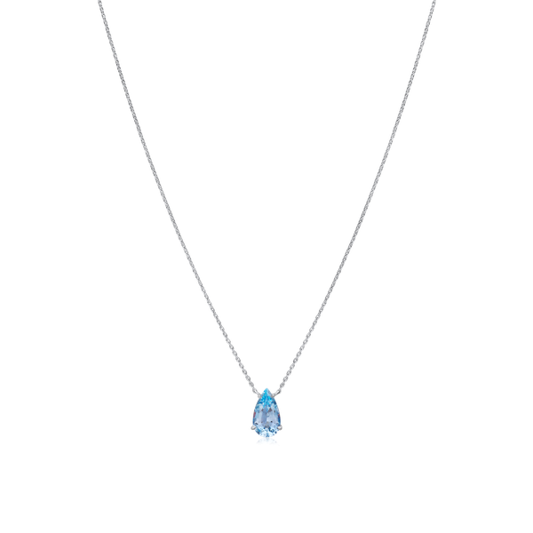 1.06cts Pear-Shape Aquamarine Pendant