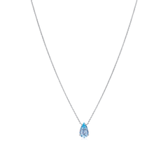 1.06cts Pear-Shape Aquamarine Pendant