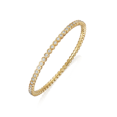 2.00cts Diamond Flexi 18ct Yellow Gold Bangle