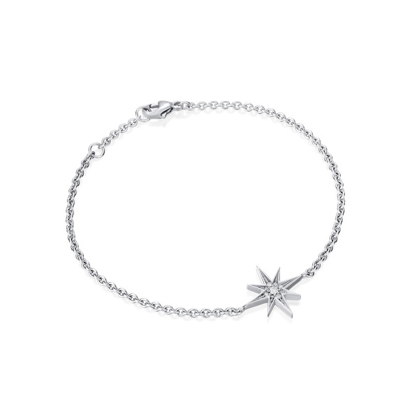 Sienna Small Diamond-Set Star Bracelet