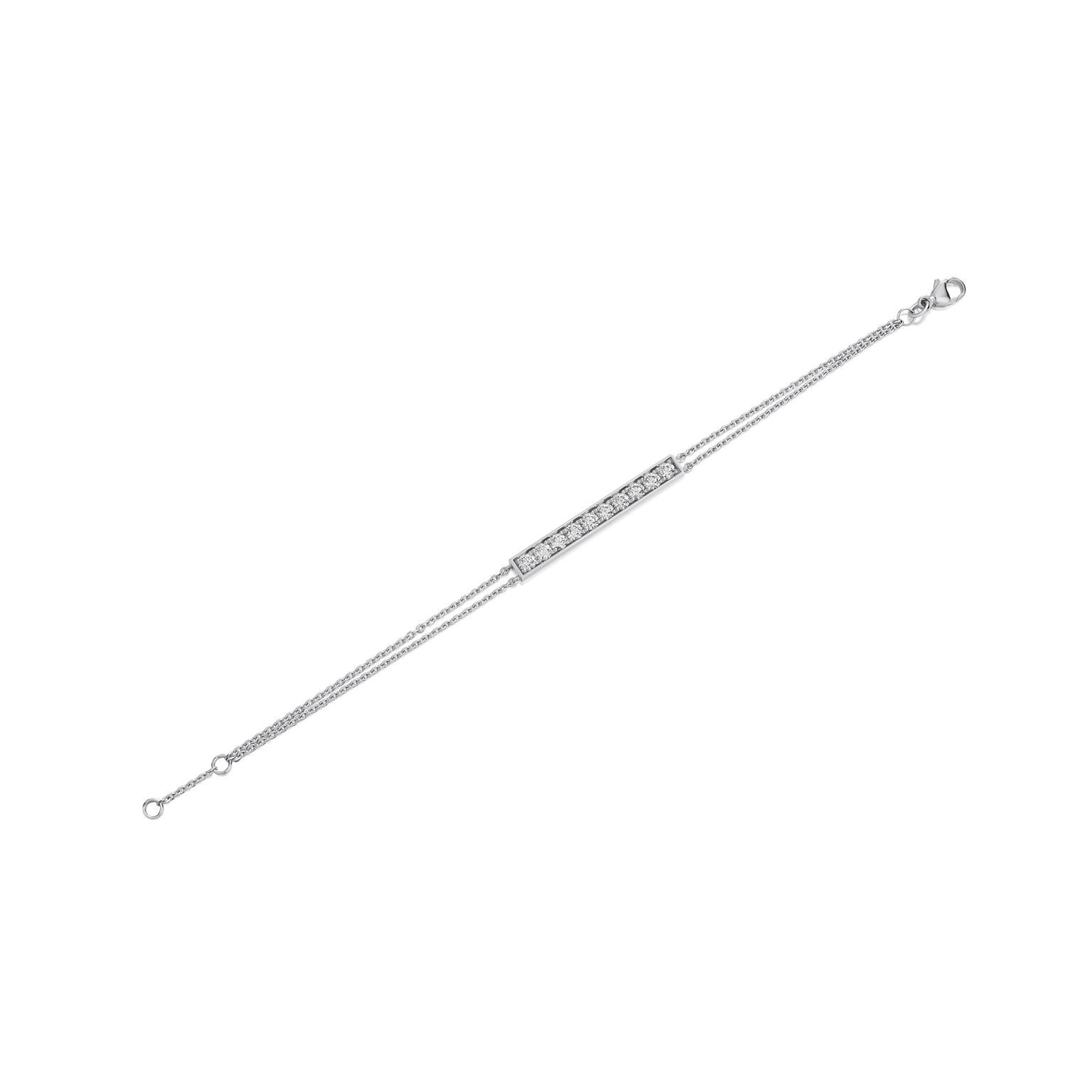 Skyline Collection Diamond Set Platinum Bracelet