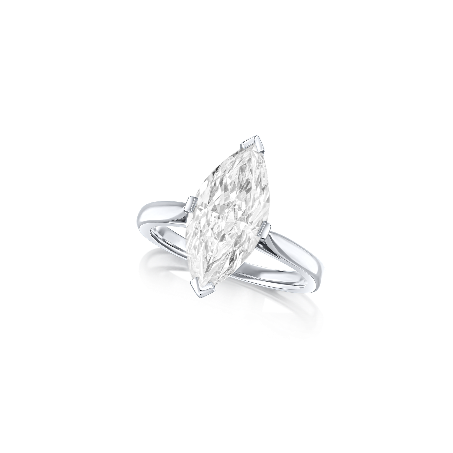 3.06cts D-Colour Marquise Cut Diamond Ring