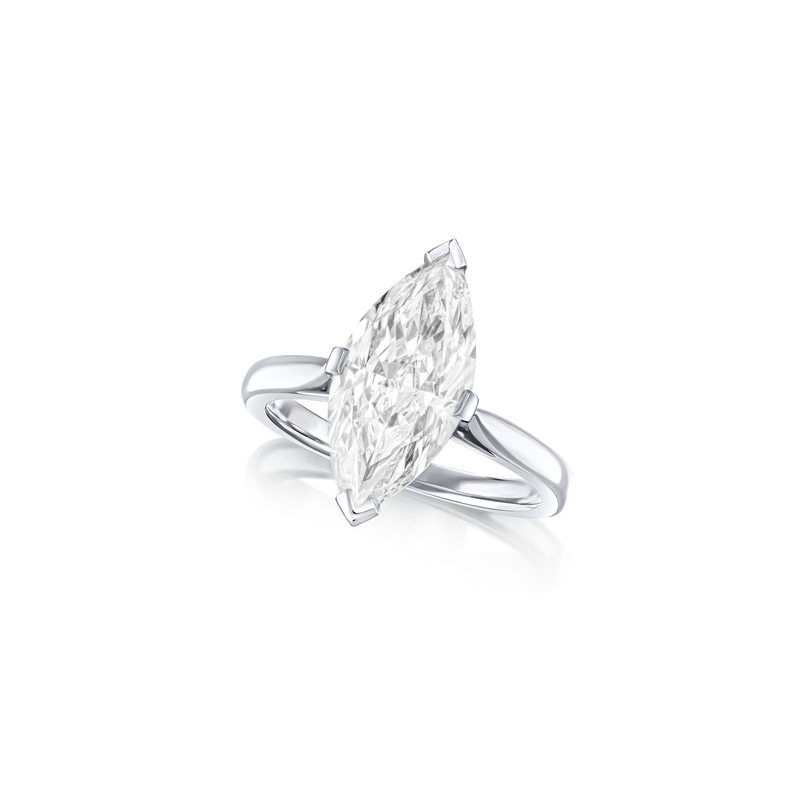 3.06cts D-Colour Marquise-Cut Diamond Ring