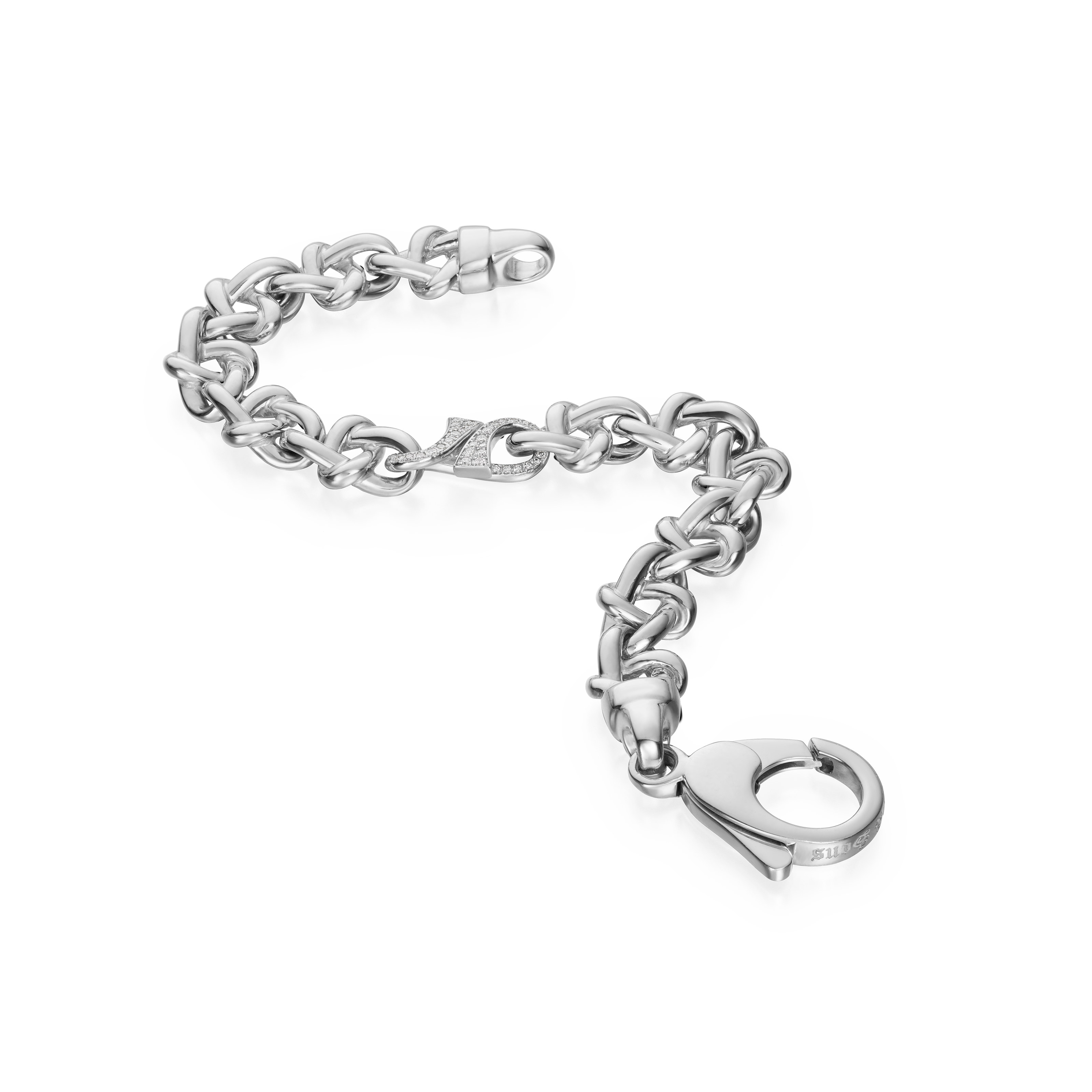 Infinity Collection 18ct White Gold Diamond Set Bracelet