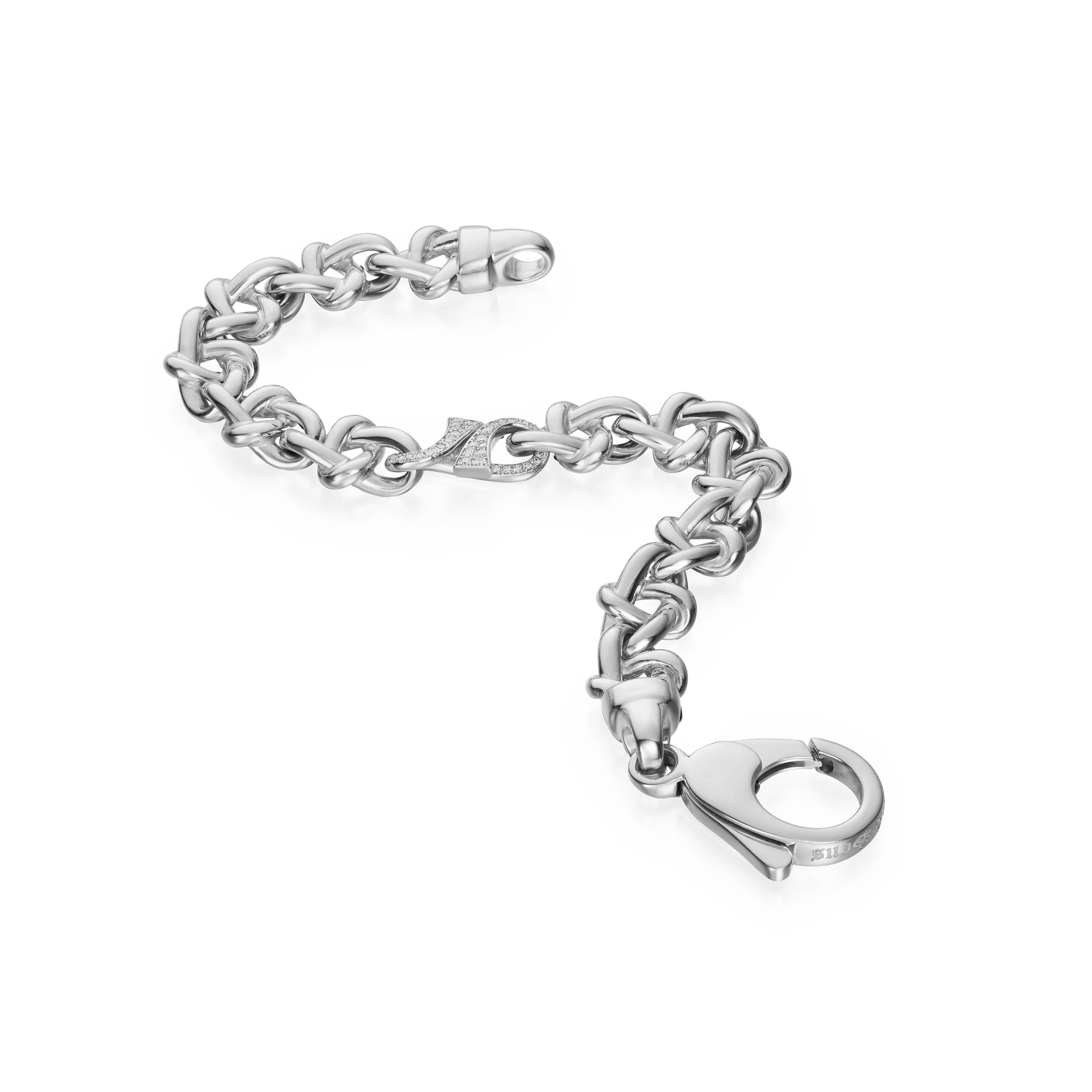 Infinity Collection 18ct White Gold Diamond Set Bracelet