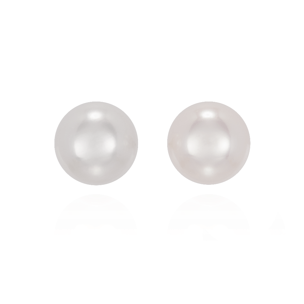 9-9.5mm Akoya Cultured Pearl Stud Earrings