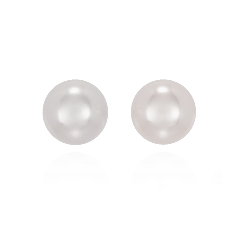 9-9.5mm Akoya Cultured Pearl Stud Earrings