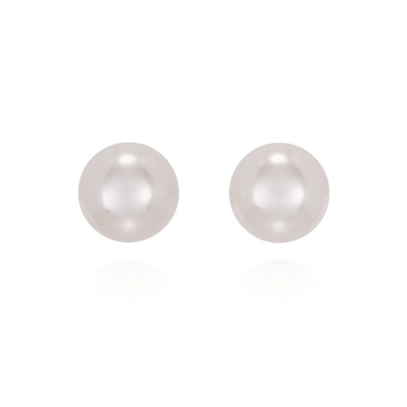 7-7.5mm Akoya Cultured Pearl Stud Earrings