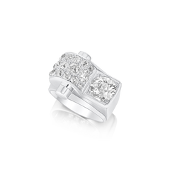 Art Deco Design Cluster Ring