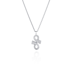 Infinity Collection 18ct White Gold Diamond Set Pendant