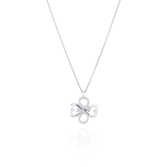 Infinity Collection Diamond Set Hearts Pendant