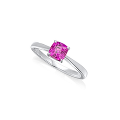 1.02cts Pink Sapphire Platinum Ring