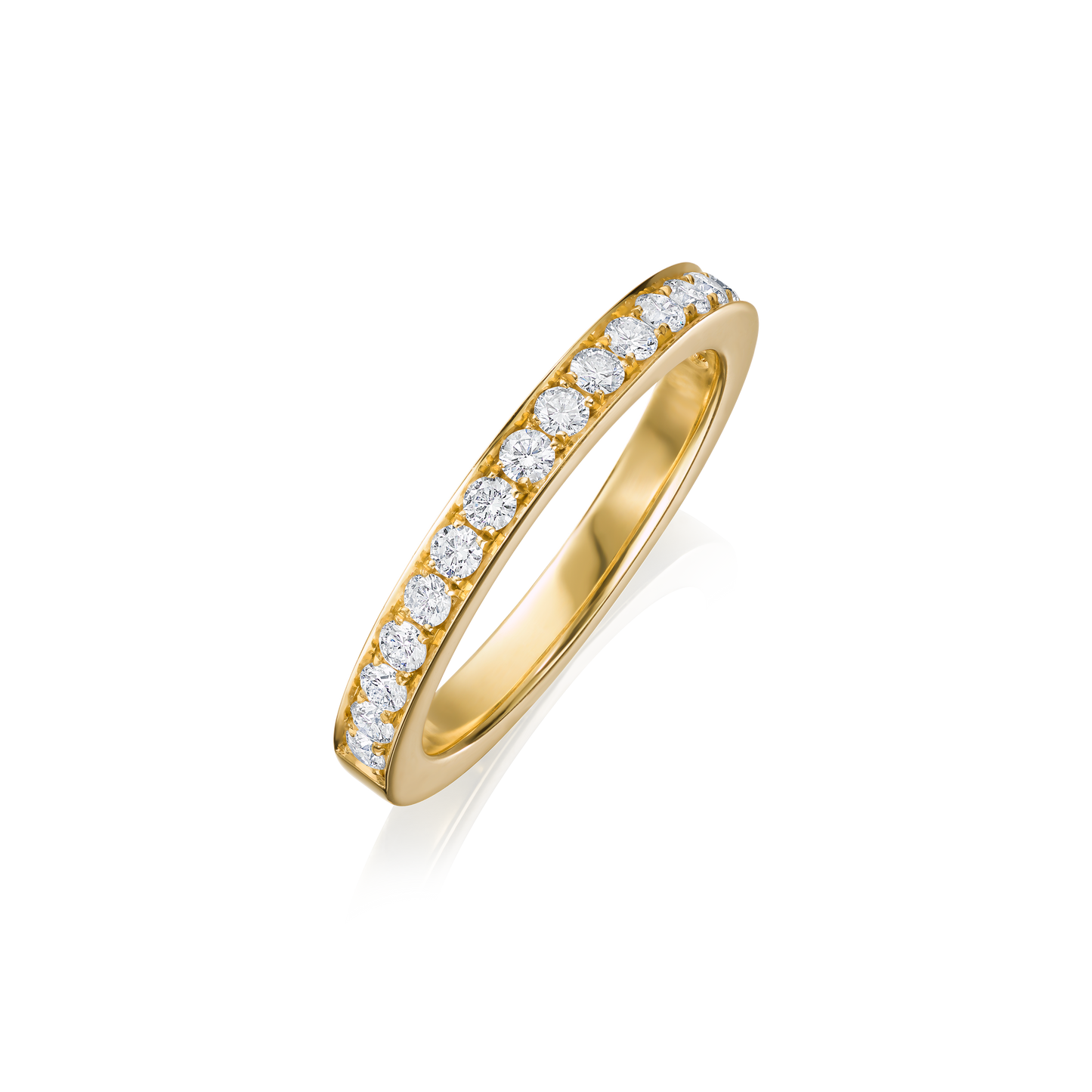 Skyline 2.5mm Diamond 18ct Yellow Gold Ring