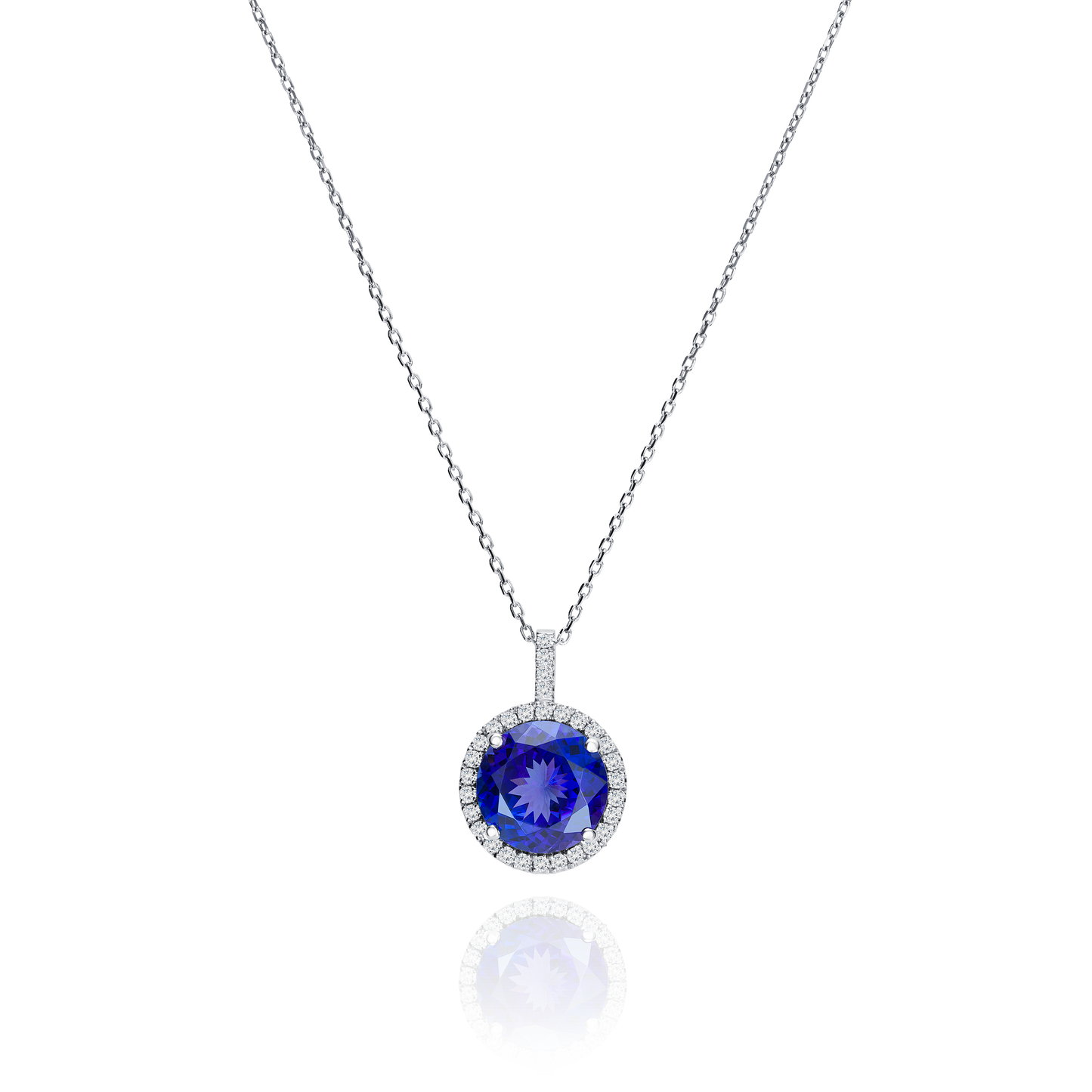 Tanzanite and Diamond Pendant