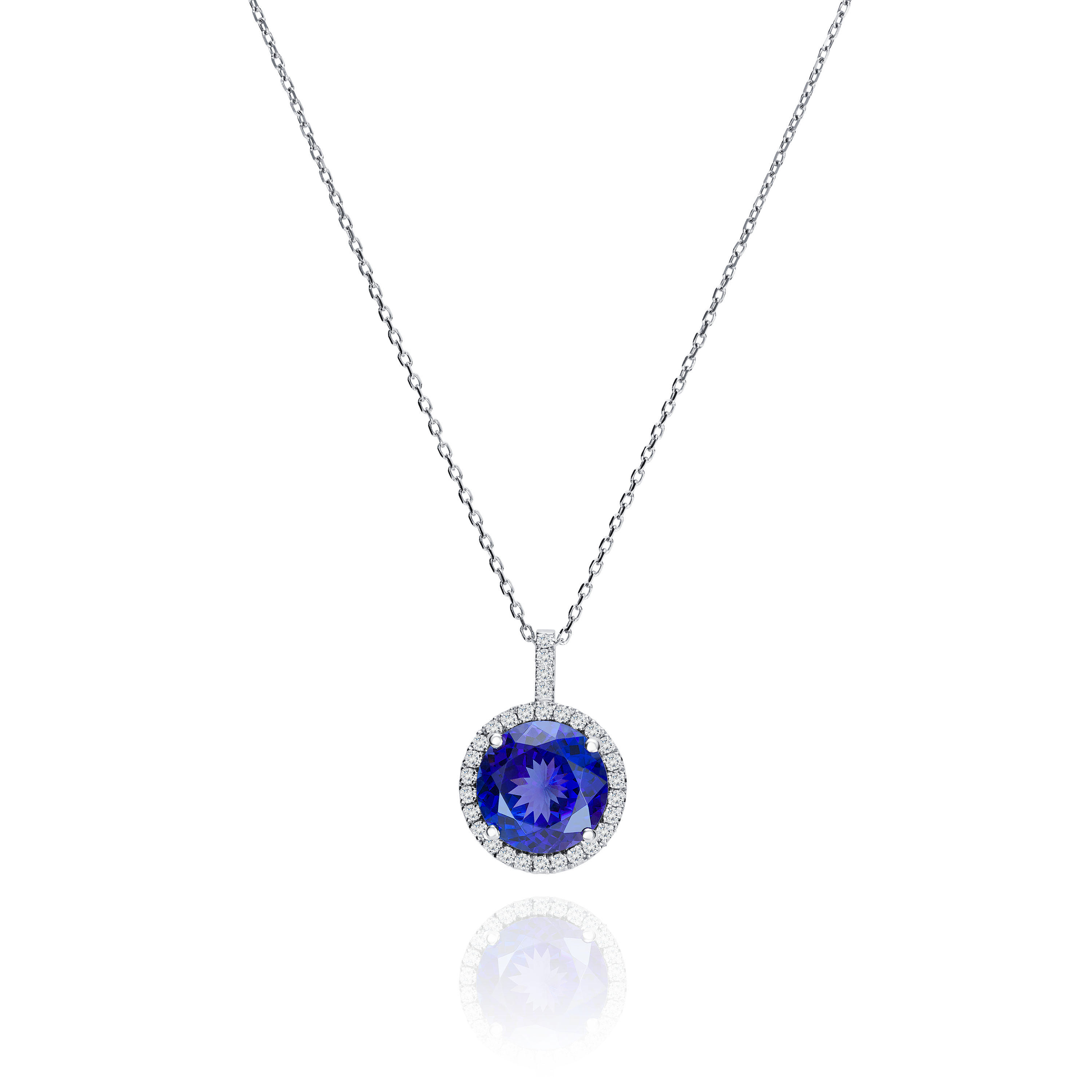 Tanzanite and Diamond Pendant