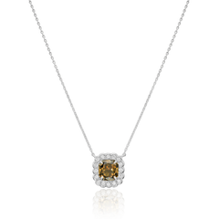 1.62cts Natural Fancy Green Diamond Pendant