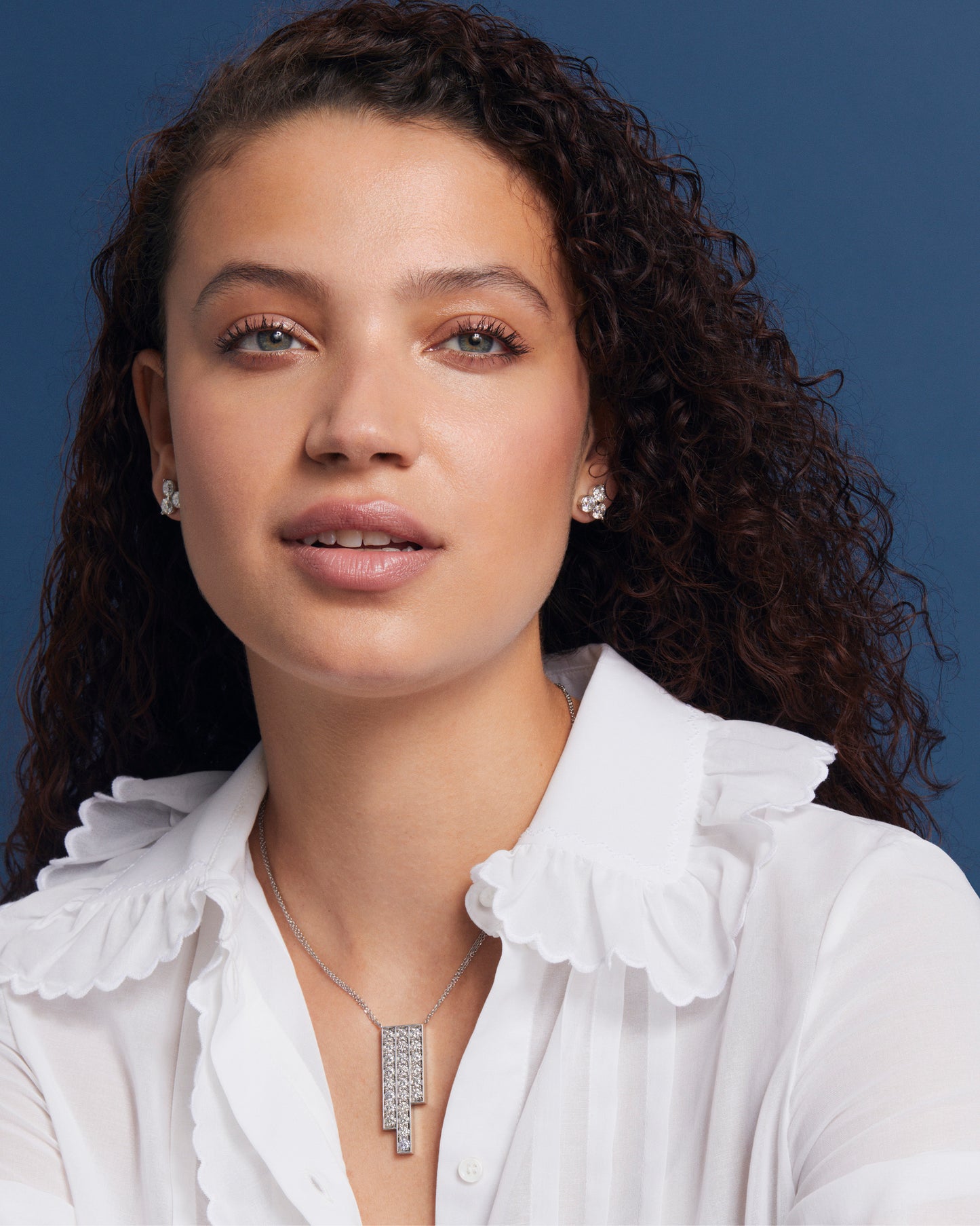 Trefoil Collection 4.50cts Round Brilliant Cut Diamond Stud Earrings