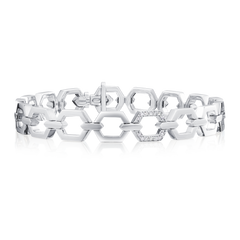 Nectar Collection Platinum Diamond Set Platinum Bracelet