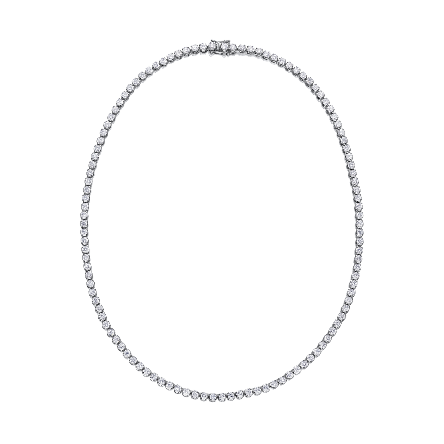 10.00cts Diamond Line Platinum Necklet