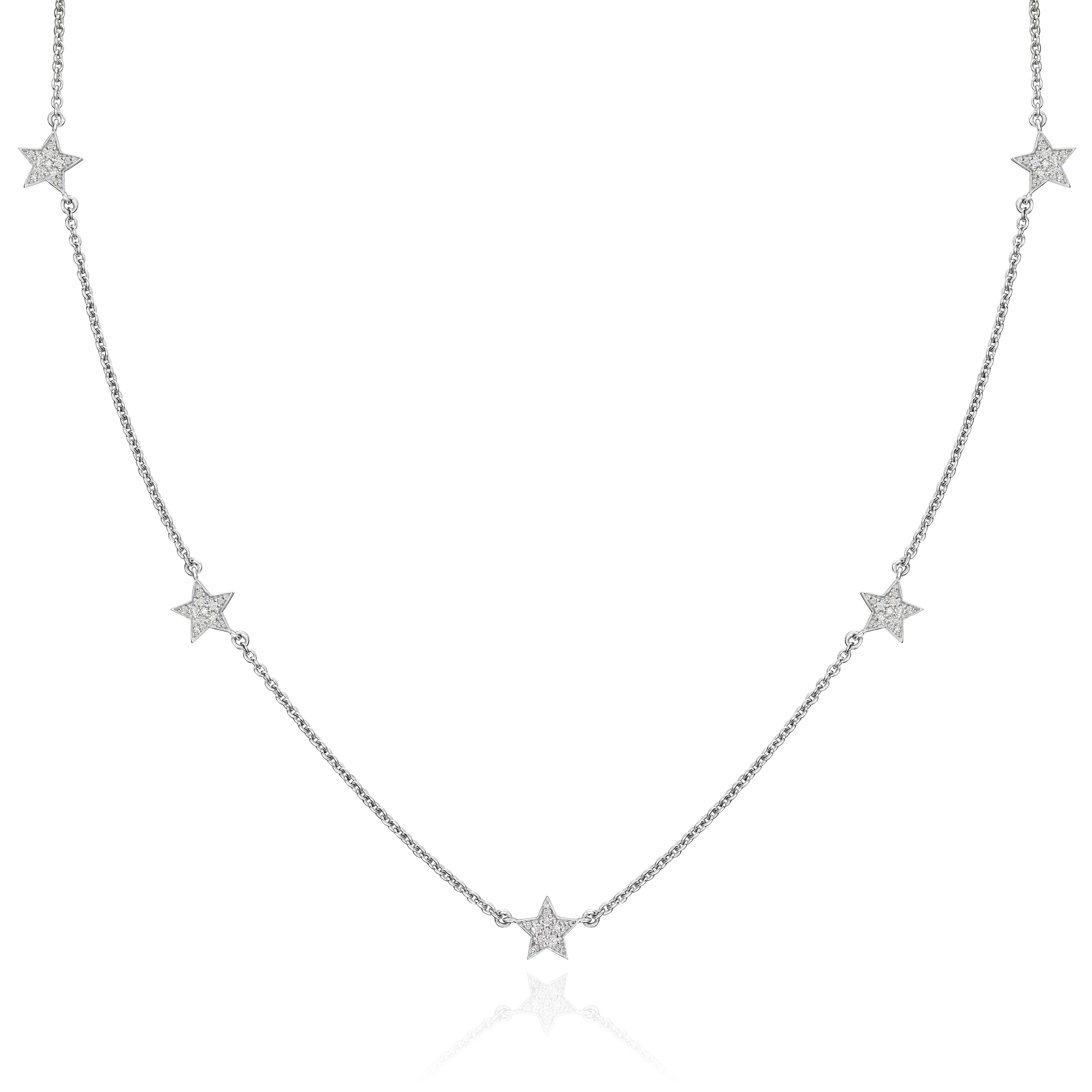 Diamond Set Star Choker Necklace