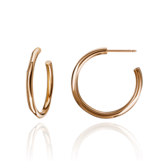 18ct Rose Gold Hoop Earrings