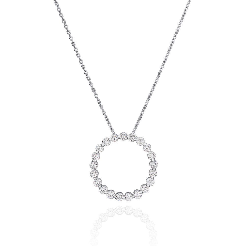 1.32cts Diamond Circle Pendant