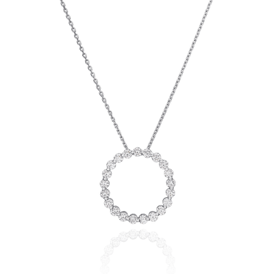 1.32cts Diamond Circle Pendant