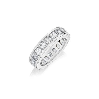 5.02cts Square Cut Diamond Full Eternity Ring