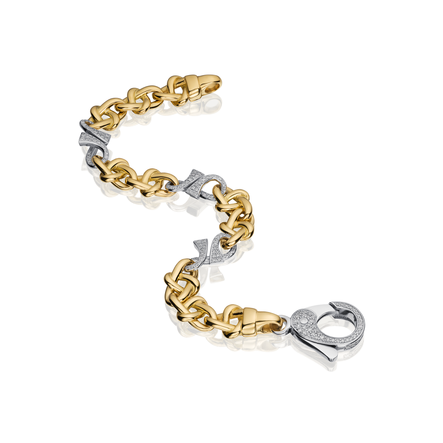 Infinity Collection 18ct Yellow Gold Diamond Set Bracelet