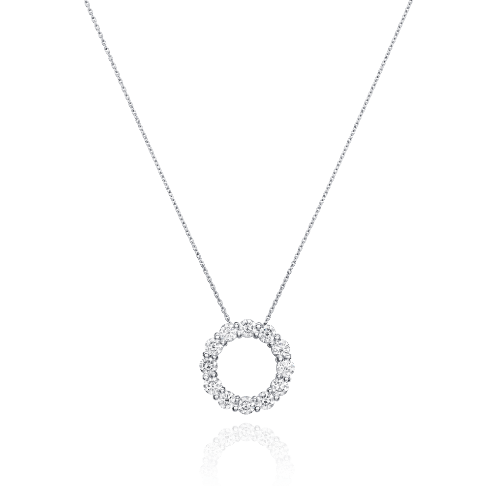 1.28cts Diamond Circle Pendant