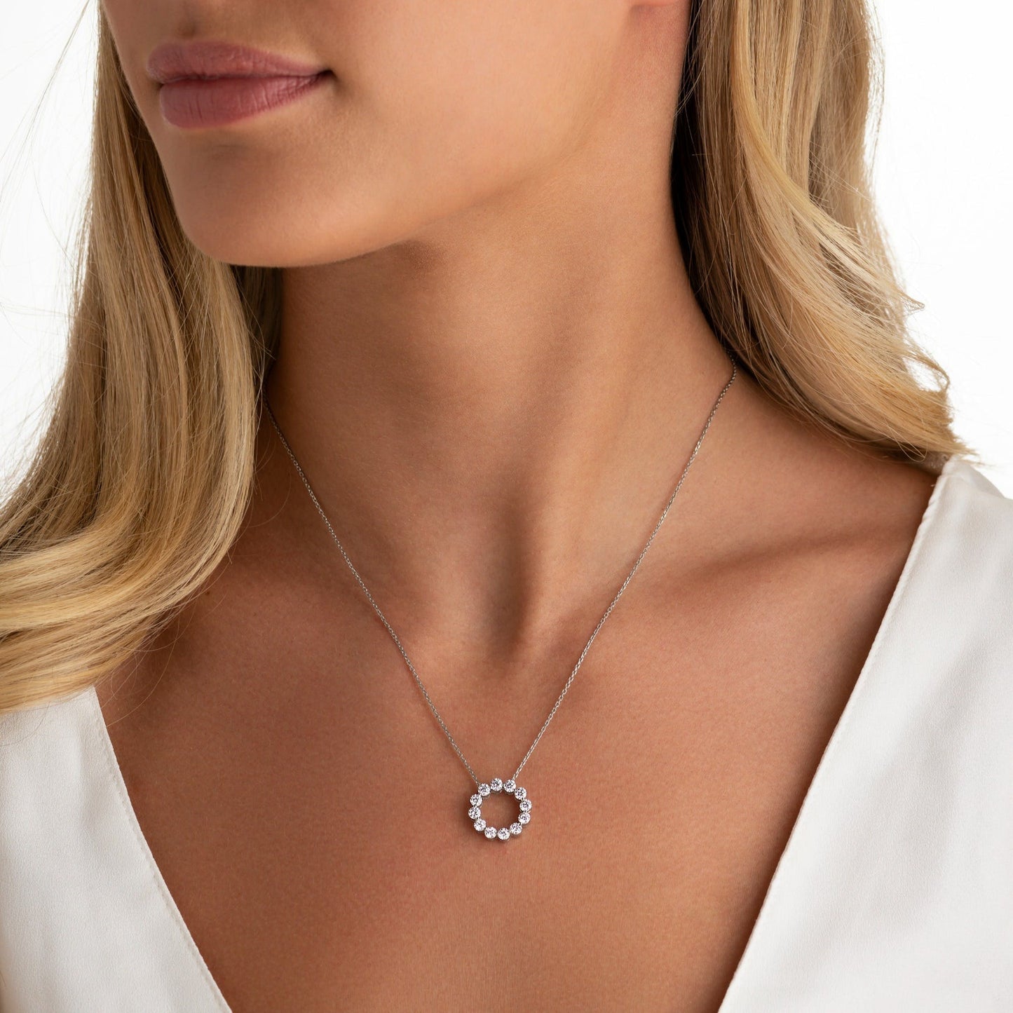 1.25cts Diamond Circle Pendant