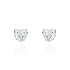 0.80ct Heart Shape Diamond Earrings