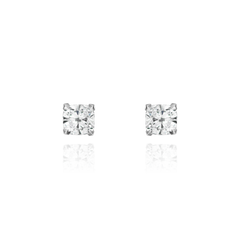0.61cts Cushion Cut Diamond Stud Earrings
