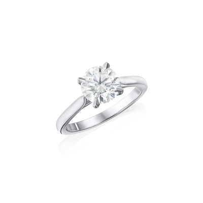1.52cts Round Brilliant-Cut Diamond Solitaire Engagement Ring