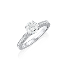 1.00ct Round Brilliant Cut Diamond Solitaire Engagement Ring