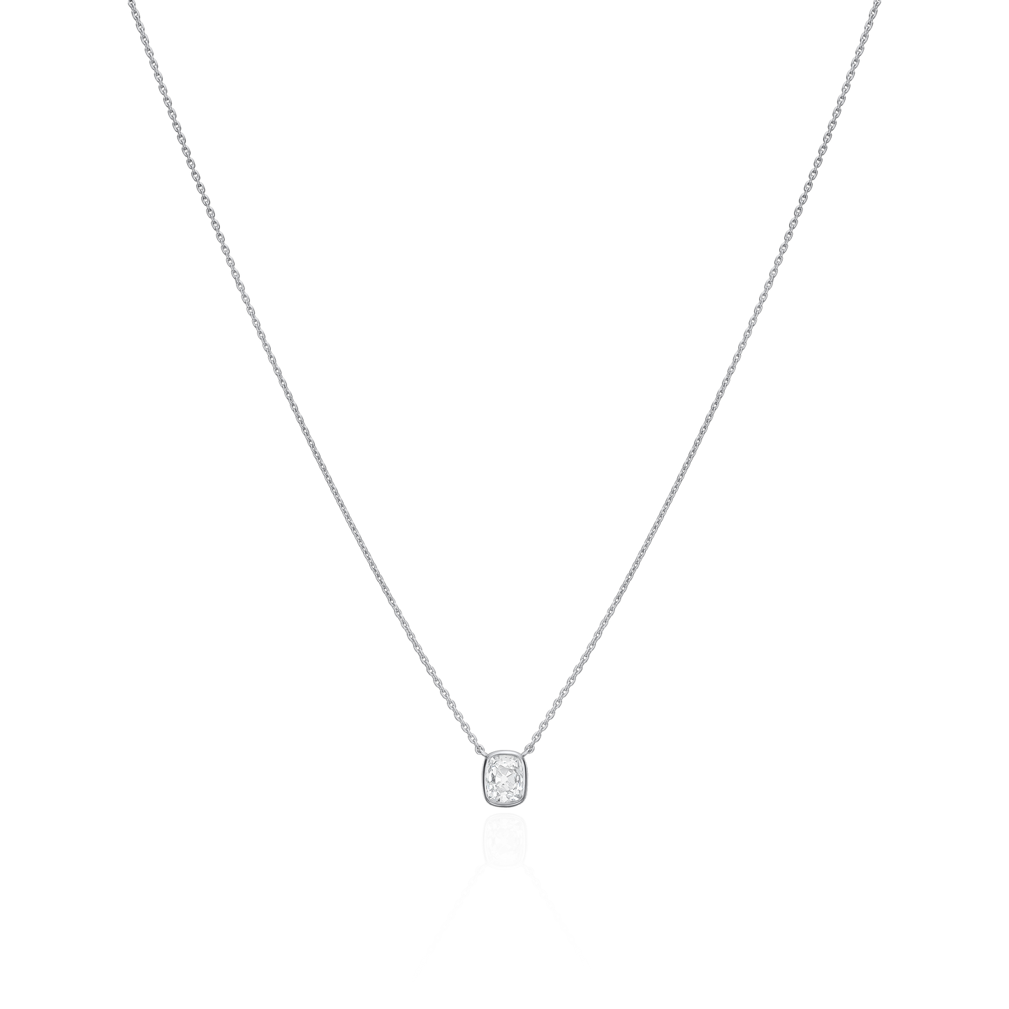 0.58ct Old Cut Rubover Diamond Pendant