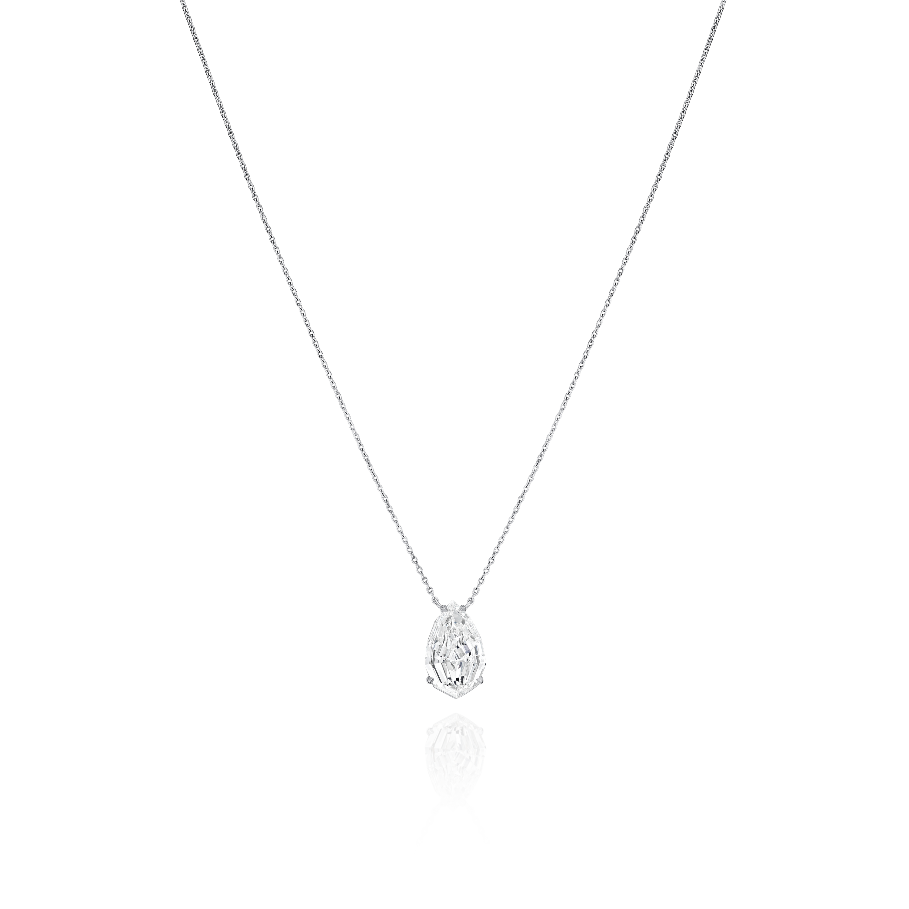 1.63cts Fancy Cut Pear Shape Diamond Pendant