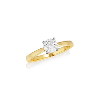 0.71cts Diamond Solitaire Gold Engagement Ring