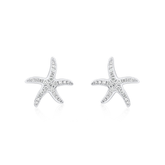 Starfish Diamond Earrings